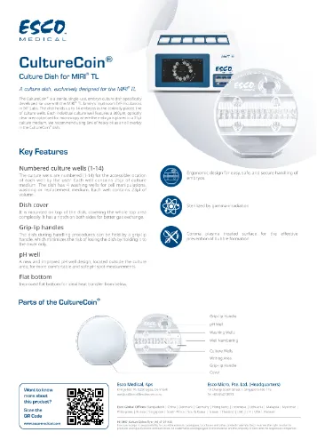 CultureCoin® - Embryo Culture Dish for the MIRI® TL Flyer